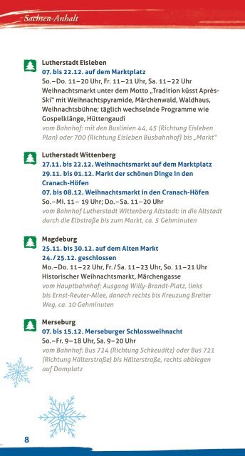 Weihnachtsmärkte auf einen Blick (PDF, 3.43MB) - Bahn
