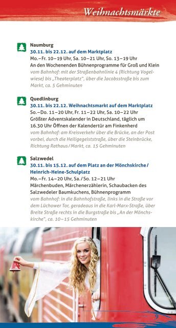 Weihnachtsmärkte auf einen Blick (PDF, 3.43MB) - Bahn
