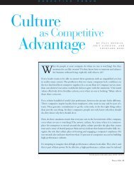 Culture as a competitive advantage - Bain & Company