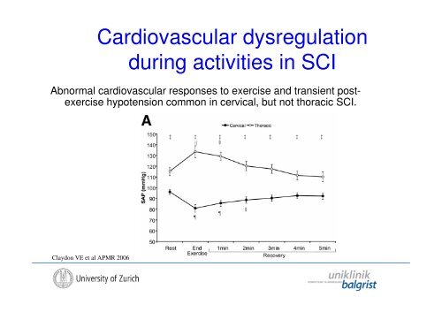 The Autonomic Nervous System in Human SCI - Uniklinik Balgrist