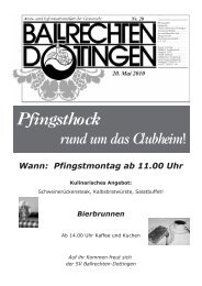 Wann: Pfingstmontag ab 11.00 Uhr - Ballrechten-Dottingen