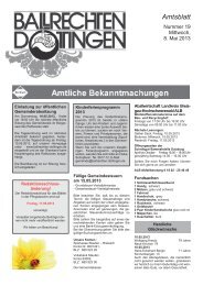 Amtsblatt - Ballrechten-Dottingen