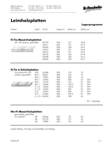 5 1_5 13_Leimholzplatten - Balteschwiler AG, Laufenburg