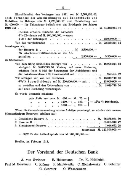 1912 - Historische Gesellschaft der Deutschen Bank e.V.