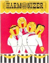 June 1952 - Barbershop Harmony Society