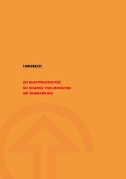Handbuch der Beauftragten für die Belange von Menschen ... - BAR