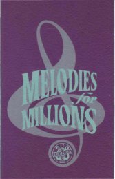 25th Anniversary: Melodies for Millions - Barbershop Harmony Society