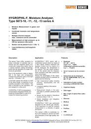 HYGROPHIL-F, Moisture Analyzer, Type 5673-10