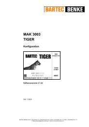 MAK 3003 TIGER - Bartec Sicherheits-Schaltanlagen GmbH