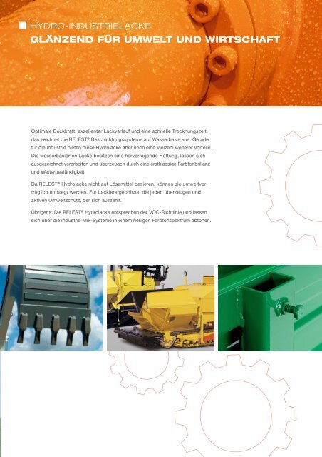 RELEST® INDUSTRIELACKE - BASF Coatings