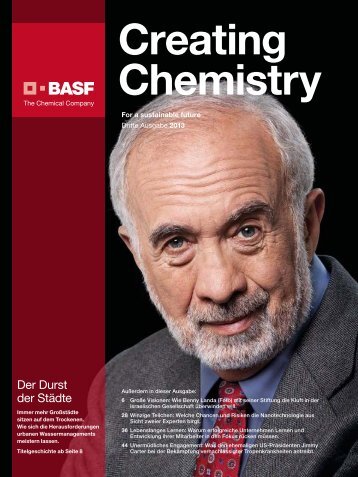 BASF-Magazin Creating Chemistry, dritte Ausgabe - BASF.com