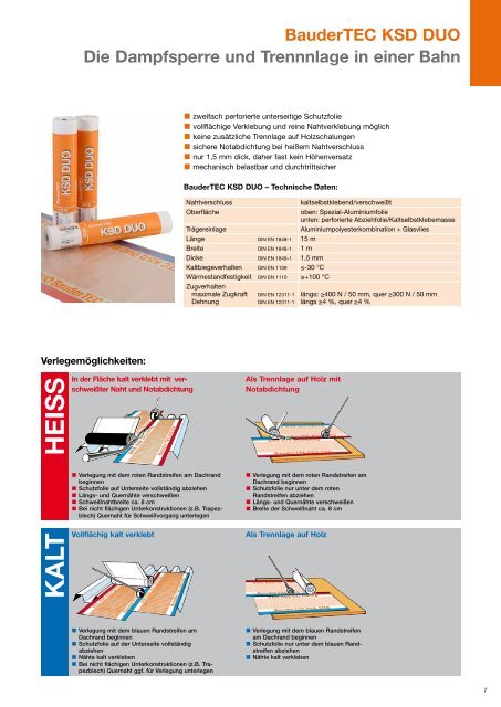 Baudertec ksd duo verlegeanleitung