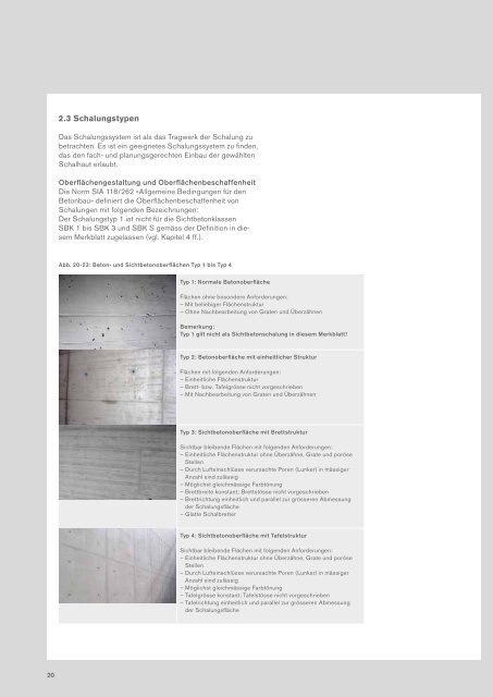 Merkblatt für Sichtbetonbauten - BETONSUISSE