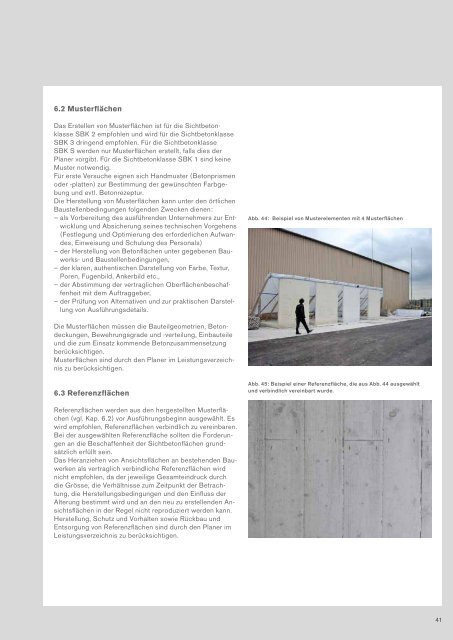 Merkblatt für Sichtbetonbauten - BETONSUISSE