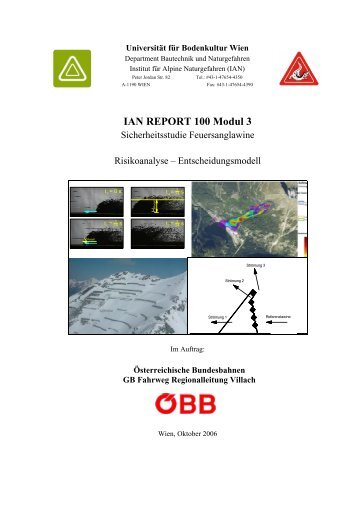 IAN REPORT 100 Modul 3 - Department für Bautechnik und ...