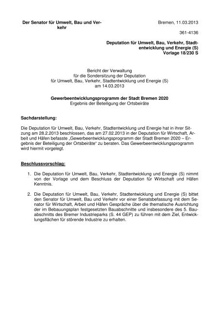 Gewerbeentwicklungsprogramm der Stadt Bremen 2020 (pdf, 2.7 MB)