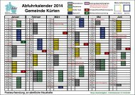 Abfuhrkalender 2014 - Bergischer Abfallwirtschaftsverband