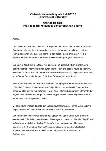 als PDF - bayerischen Bezirke