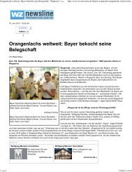 Westdeutsche Zeitung - Bayer Gastronomie GmbH