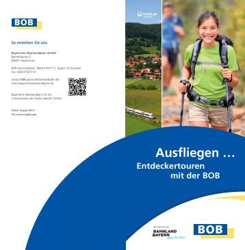 Ausflugtipps mit der BOB - Bayerische Oberlandbahn