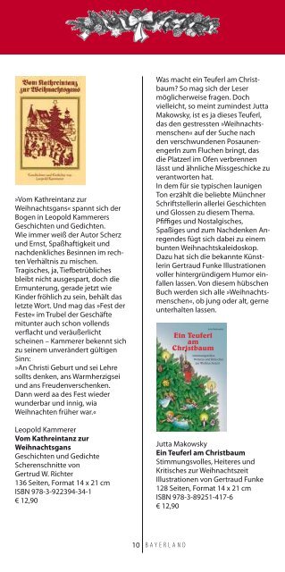 Advents- und Weihnachtszeit Prospekt - Bayerland