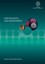 Vom molekül zum medikament - Bayer HealthCare Pharmaceuticals