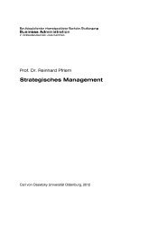 Strategisches Management - Universität Oldenburg