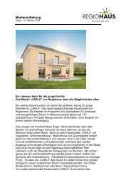 Medienmitteilung (PDF) - Regiohaus Bau Gmbh