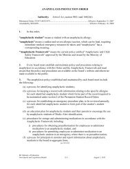 Anaphylaxis Protection Order - m232-07 - Education