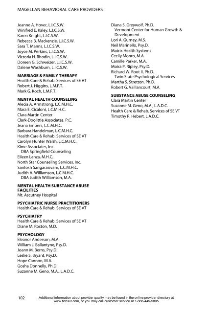 CATAMOUNT BLUE NCQA.sv - Blue Cross Blue Shield