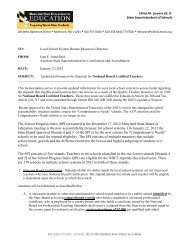 Quality Teacher Stipends Memo NBCT - Baltimore County Public ...