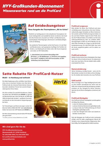 Satte Rabatte für ProfiCard-Nutzer