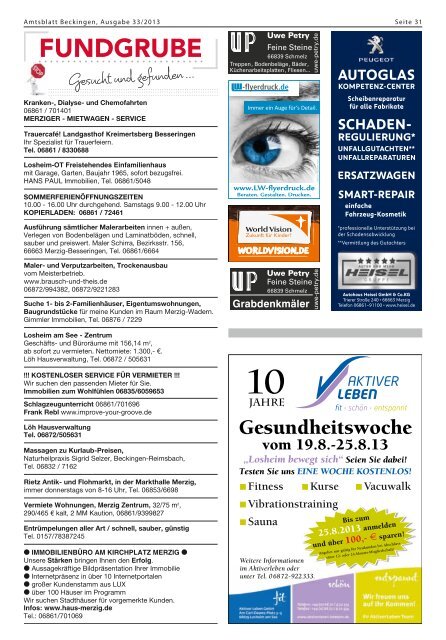 Ausgabe 33/2013 - Gemeinde Beckingen