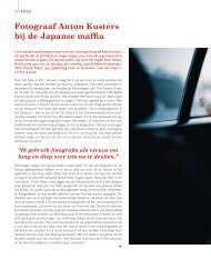 Fotograaf Anton Kusters bij de Japanse maffia