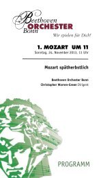 1. mozart um 11 - Beethoven Orchester Bonn