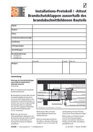 Installations-Protokoll / -Attest Brandschutzklappen ... - Belimo