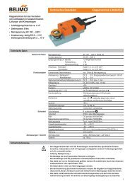 Technisches Datenblatt Klappenantrieb LM230ASR - Belimo