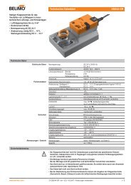 Technisches Datenblatt GM24A-SR - Belimo
