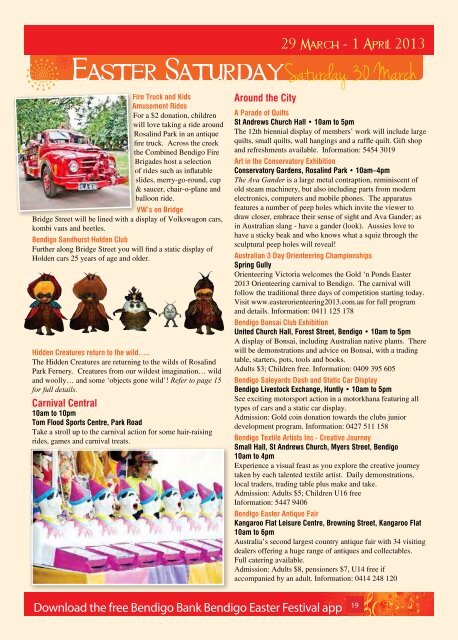 Easter Festival Program 2013 - City of Greater Bendigo