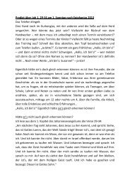 Predigt über Joh 1, 29-34 am 1. Sonntag nach Epiphanias 2013 Das ...