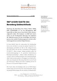 S&P verleiht Gold für den Berenberg ... - Berenberg Bank