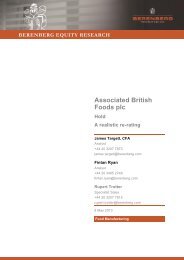 Associated British Foods plc - Berenberg Bank