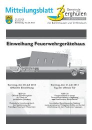 Mitteilungsblatt vom 18.07.2013 - Gemeinde Berghülen