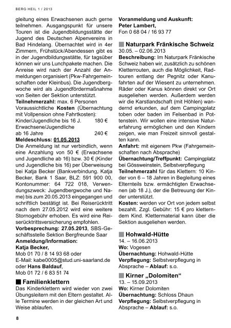 Berg Heil 1 / 2013 - Bergfreunde-Saar