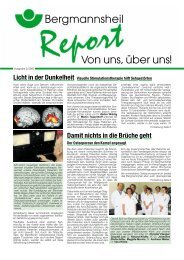 Bergmannsheil Report 02/00 - Berufsgenossenschaftliches ...