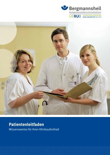 Patientenleitfaden Bergmannsheil - Berufsgenossenschaftliches ...