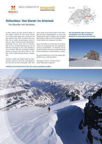 32. Skihochtour: Vom Glarner ins Urnerland - Bergpunkt