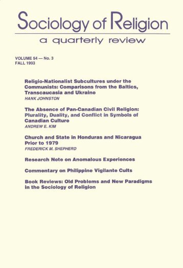 Sociology of Religion