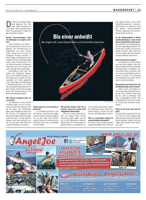 WASSERSPORT - Berliner Zeitung