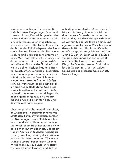 Magazin Theatertreffen der Jugend 2013 - Berliner Festspiele